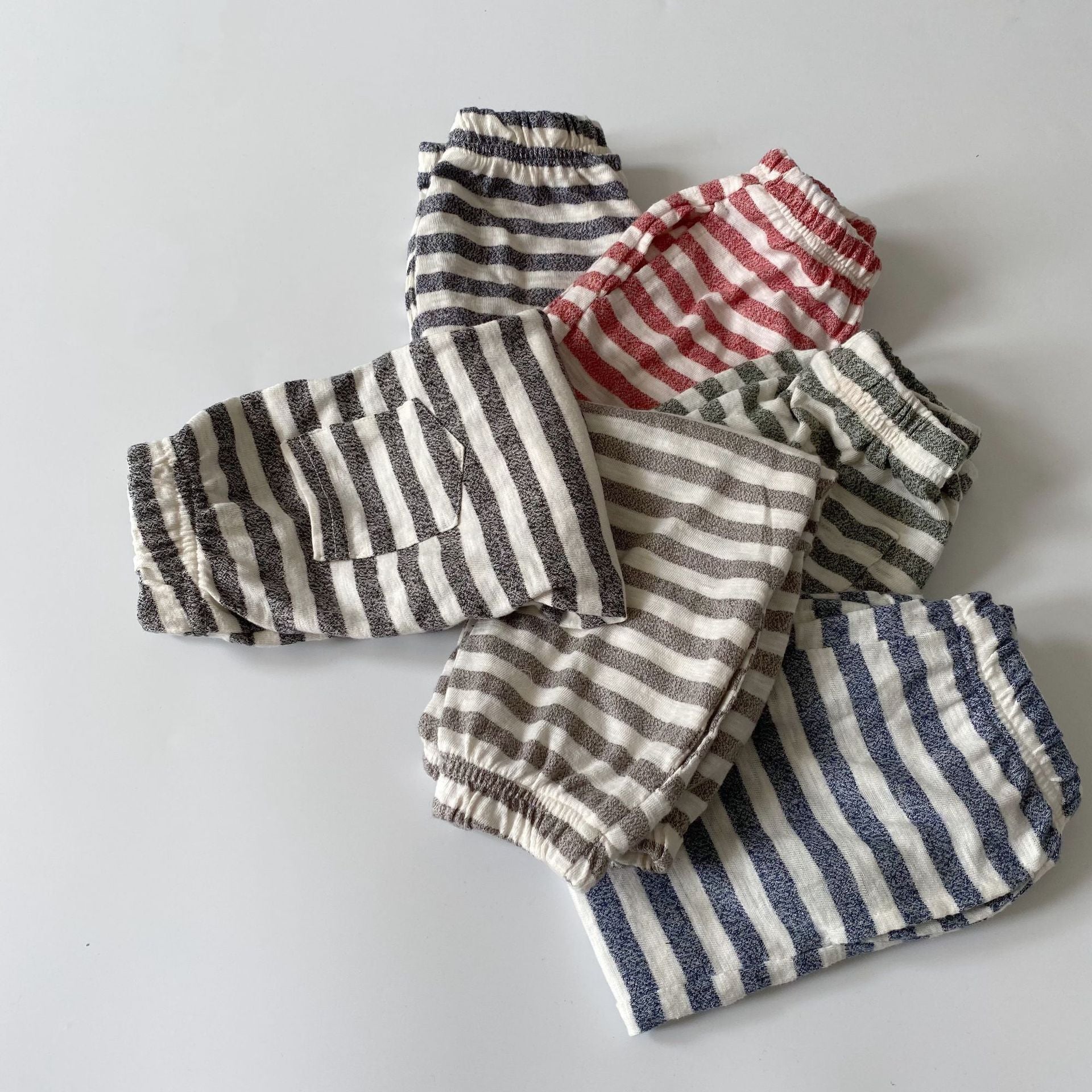 Loose striped casual pants