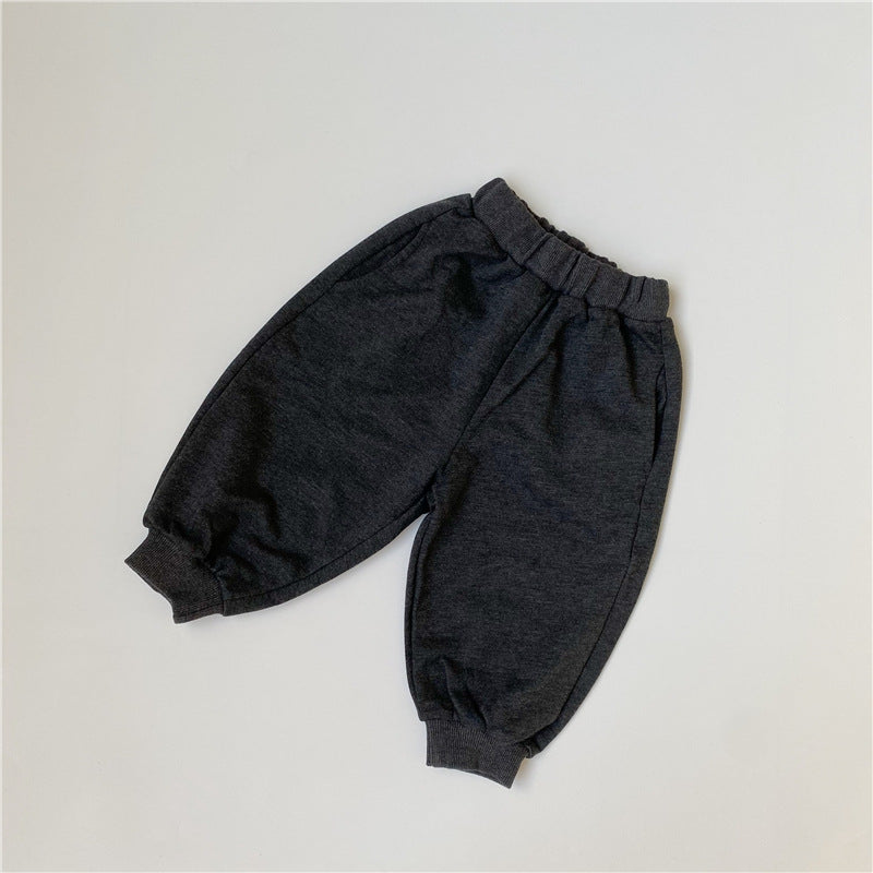 Washed tone drawstring pants