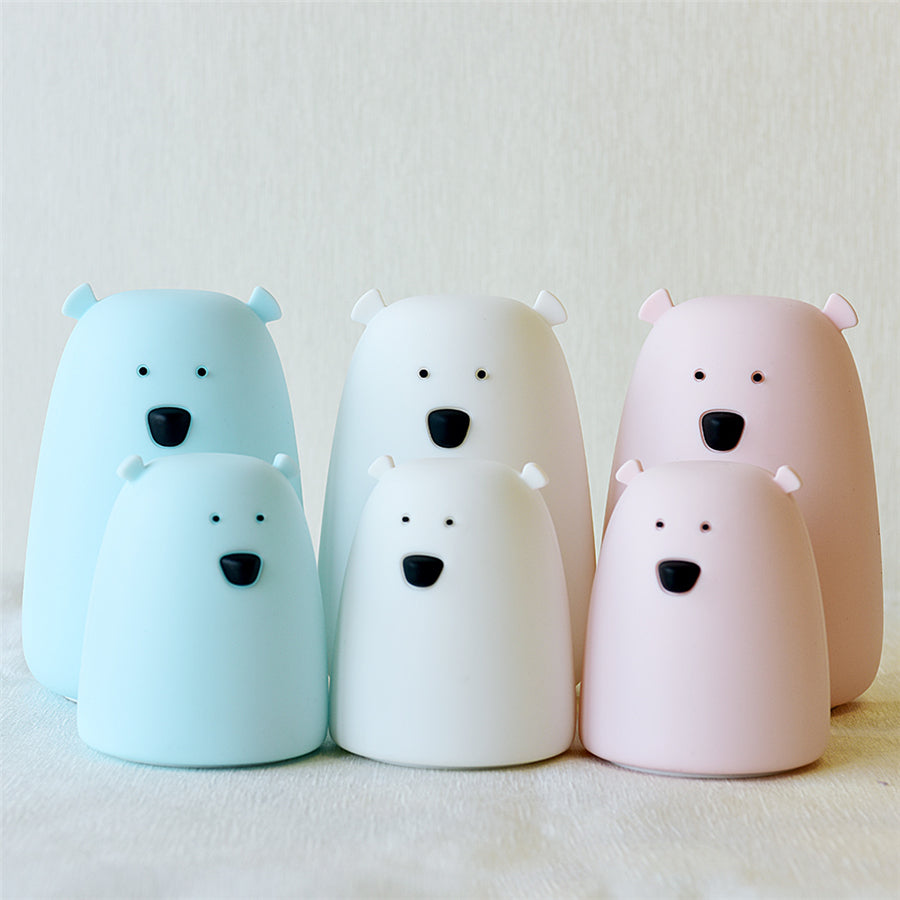 Smiling Bear USB Color Changing Silicone Night Light