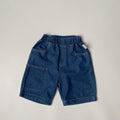 Children's front pocket denim 7-inch pants