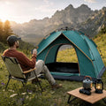 3-12 Person Double Layer 2-Bedroom Family Tunnel Camping Tent Waterproof Windproof UV Resistant for Outdoor Hiking & Camping