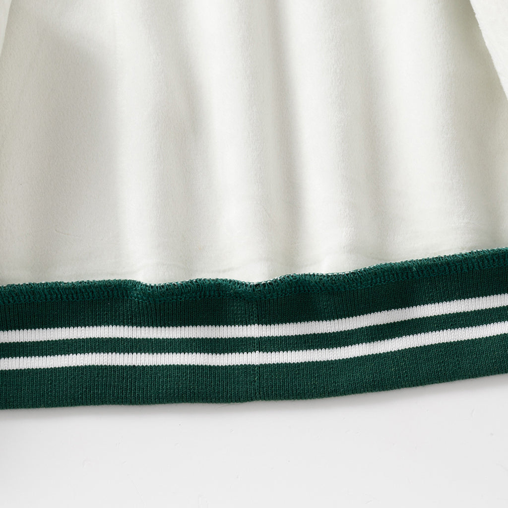 Boy's Fleece-Lined Baseball  Kids Outerwear Boy Fall Top Wholesale