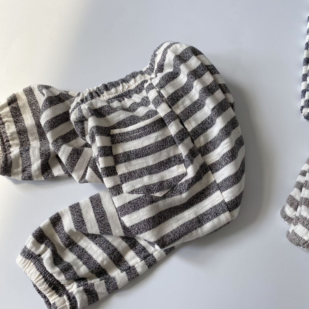 Loose striped casual pants