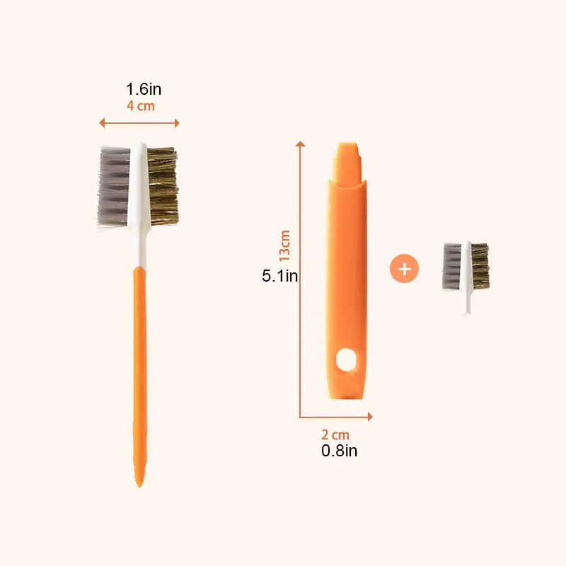 1pc Range Hood Plastic Cleaning Brush and Metal Scrubber
