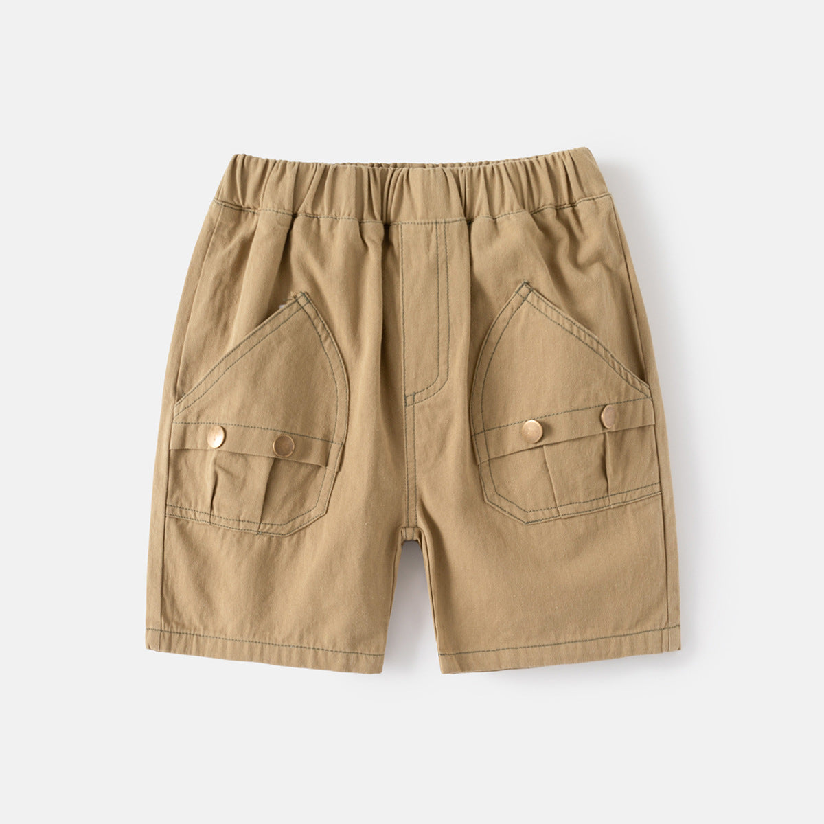 5-Pocket Pants New Boy Retro Button Casual Shorts Loose Mid-Length Pants Trendy Wholesale