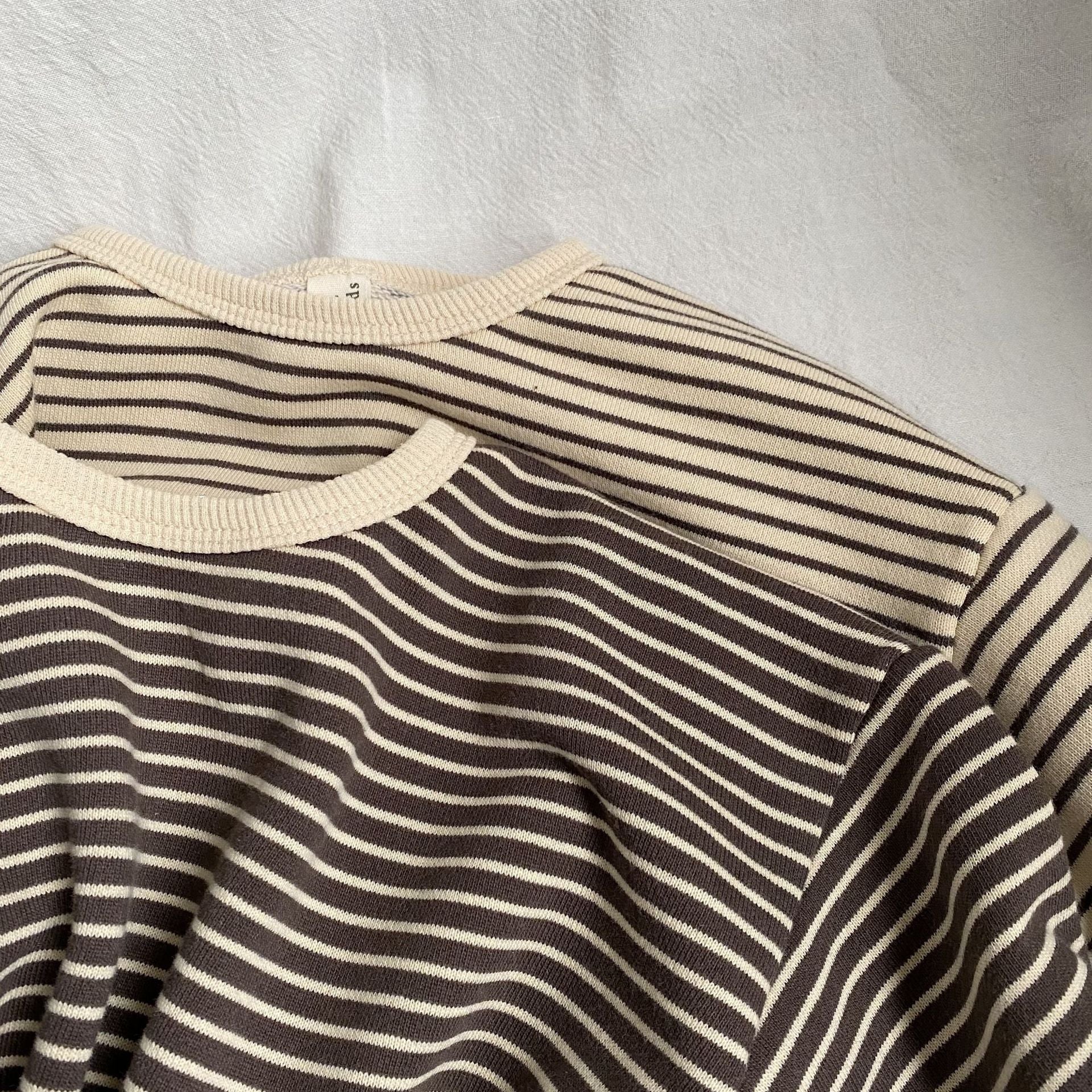 Striped edge hoodie