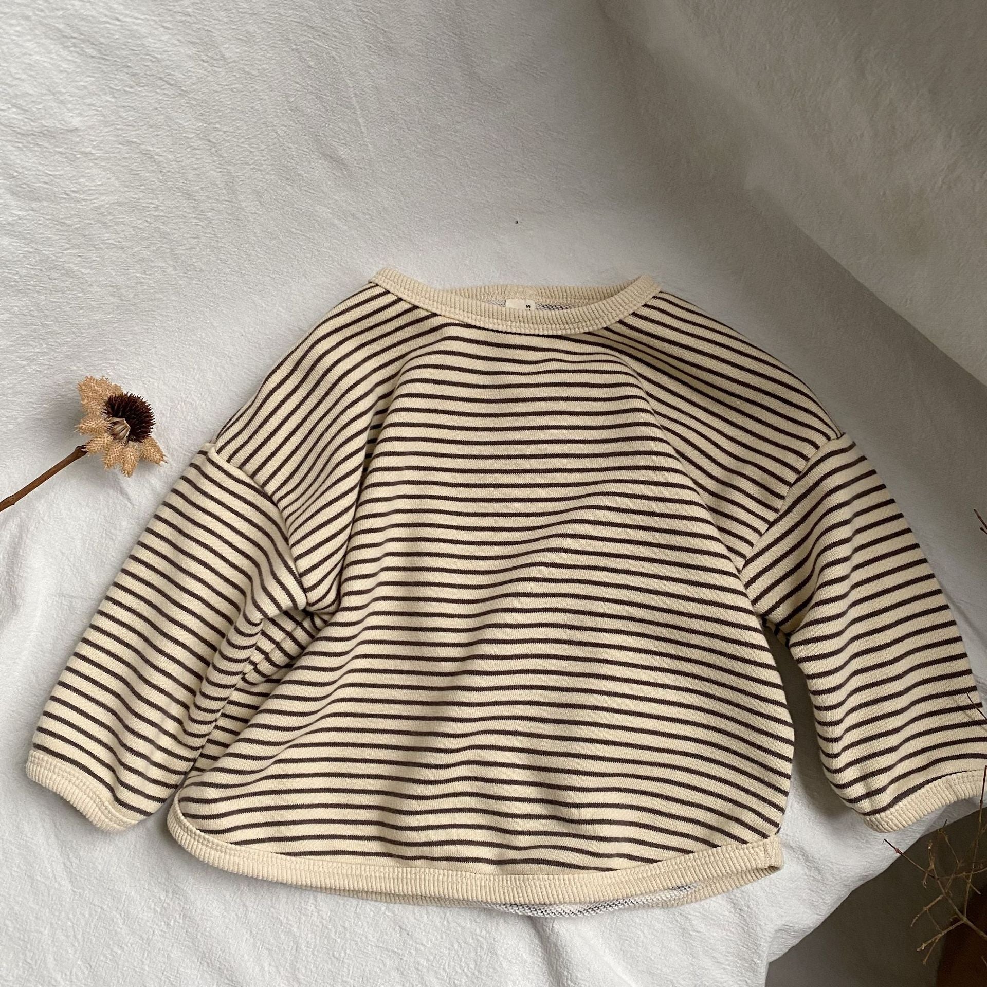 Striped edge hoodie