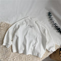 Children's back letter half high neck base shirt