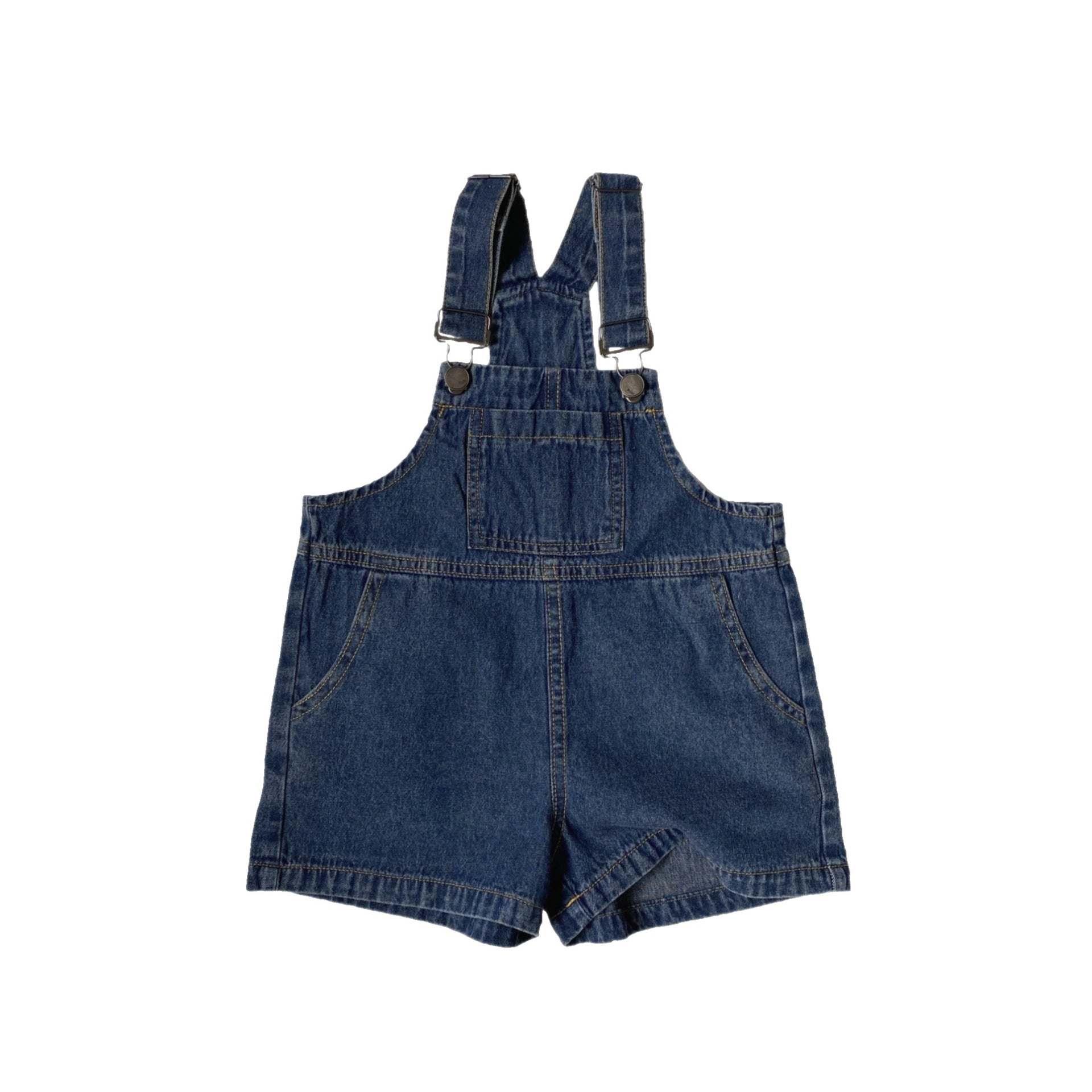 Thin denim camisole overalls