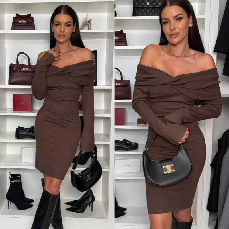 Bodycon Sexy Long-sleeve Midi Dress – Nova Finds product photo 2