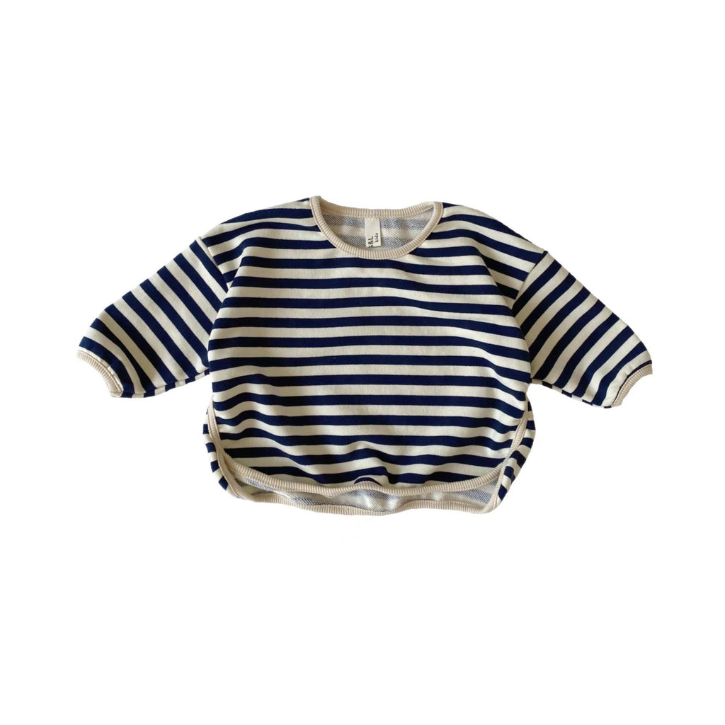Children's striped hoodie