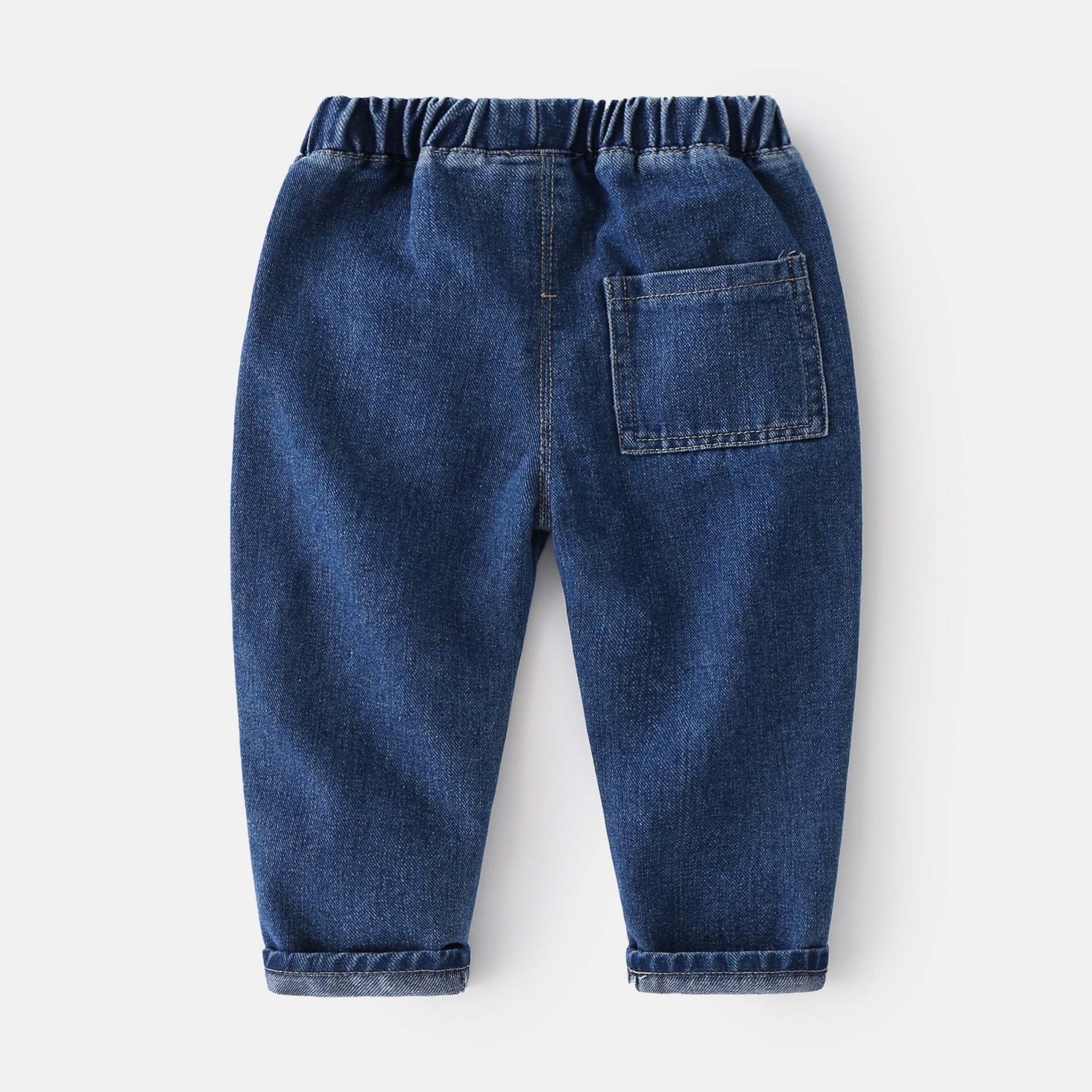 Casual Soft Comfortable Pants Cotton Solid Color  Cute Children's Clothing Boys' Denim Long Pants