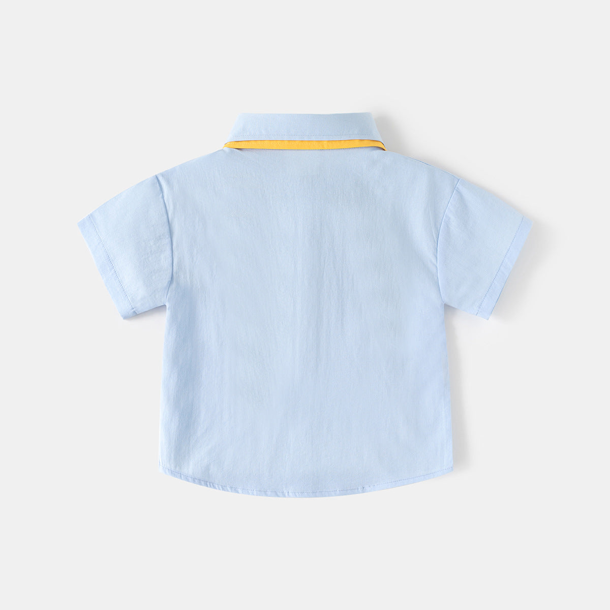 Short Sleeve Shirt for Boys Dinosaur Print Button-Down, Stylish Baby Boy's Summer Outfit