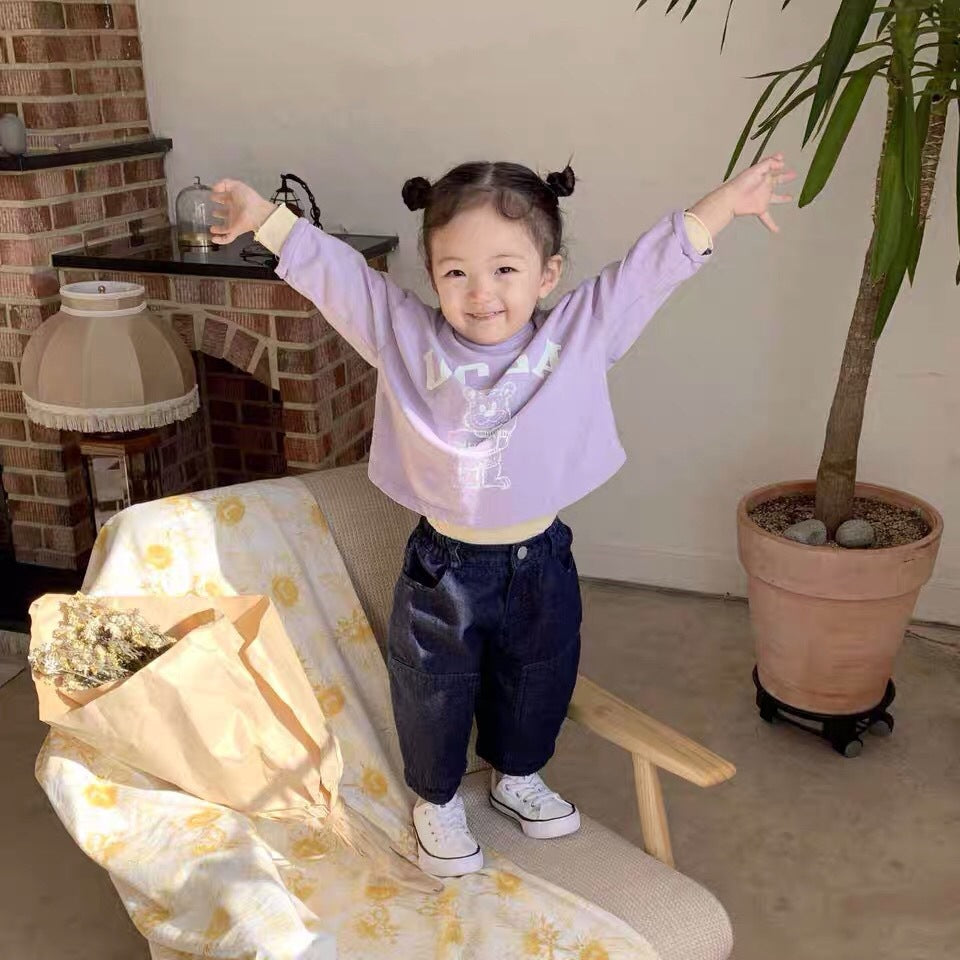 Little Bear Printed Long Sleeve T
