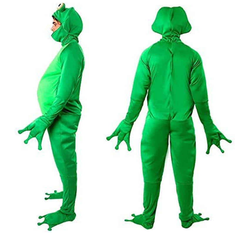 Halloween Costume Men's Frog Prince Costume Frog Character Costume Animal Role Play Costume