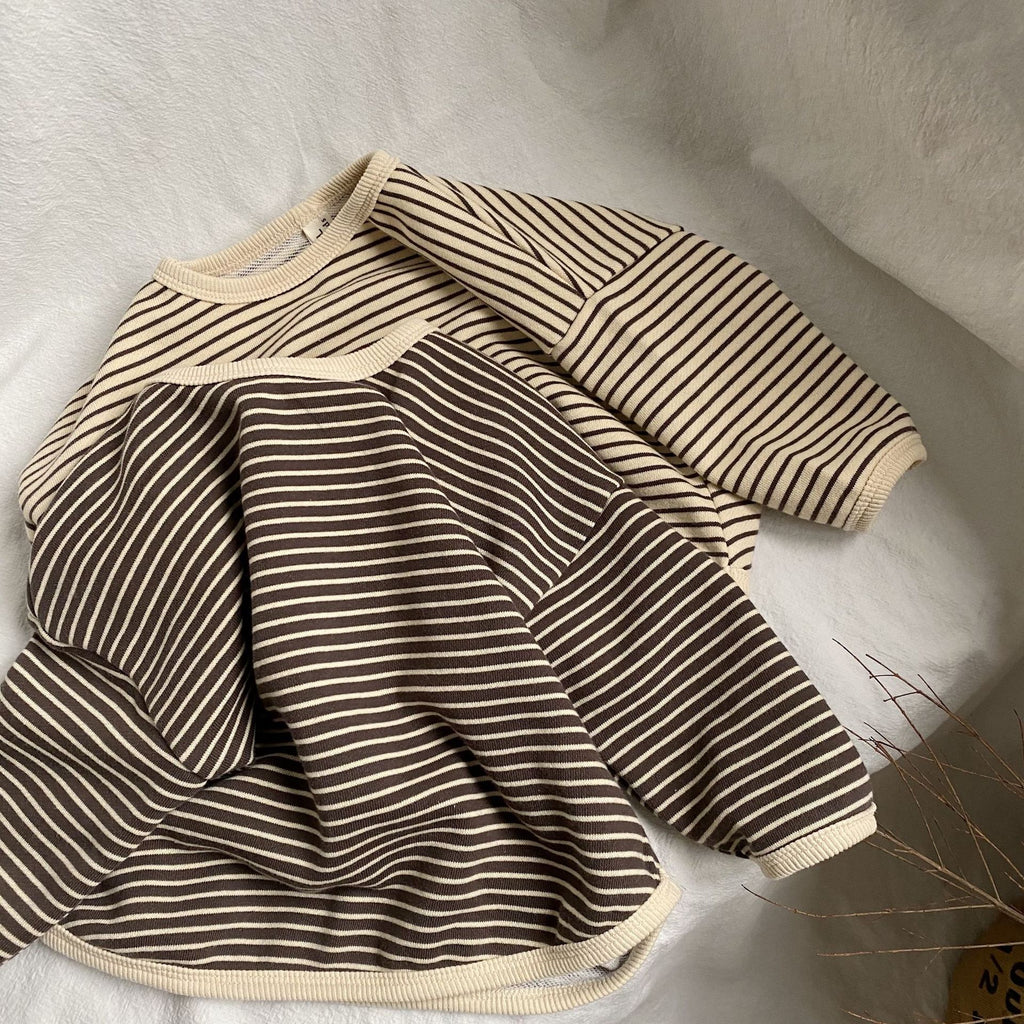 Striped edge hoodie