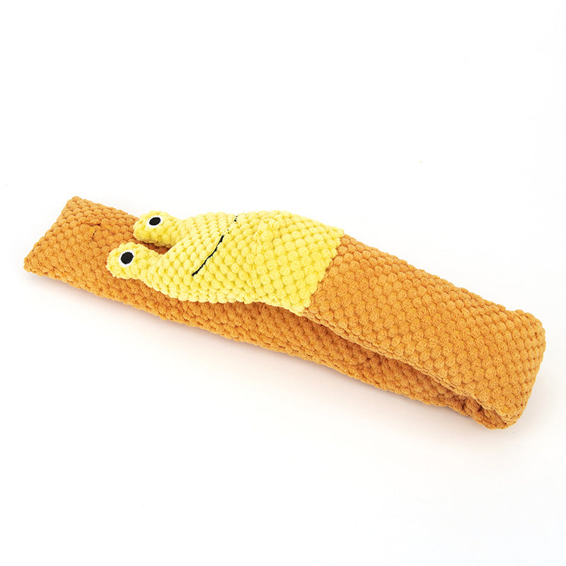 Interactive Snail Plush Toy for Dogs with Treats