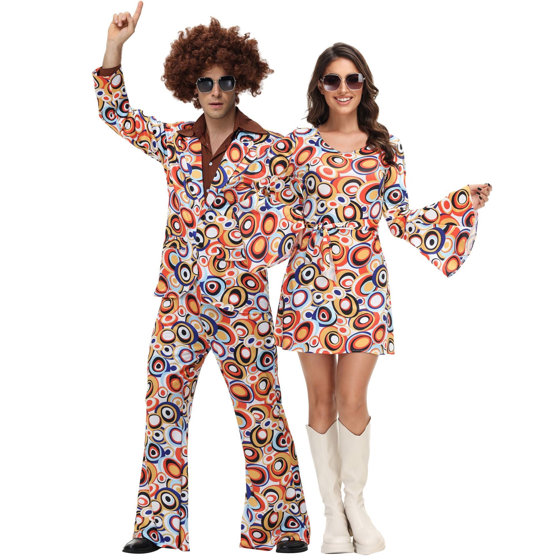 Disco Performance Outfit for Couples, Unisex Costume, Halloween Costume