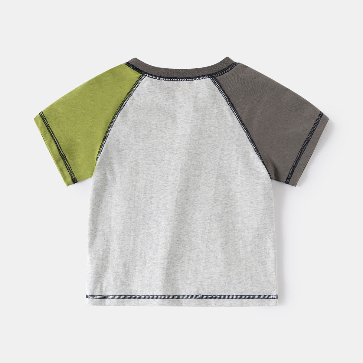 Round Neck Short Sleeve T-Shirt for Boys Casual Summer Clothing