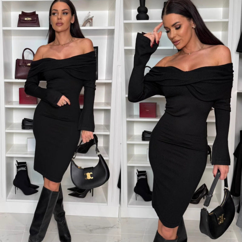 Bodycon Sexy Long-sleeve Midi Dress – Nova Finds product photo 3
