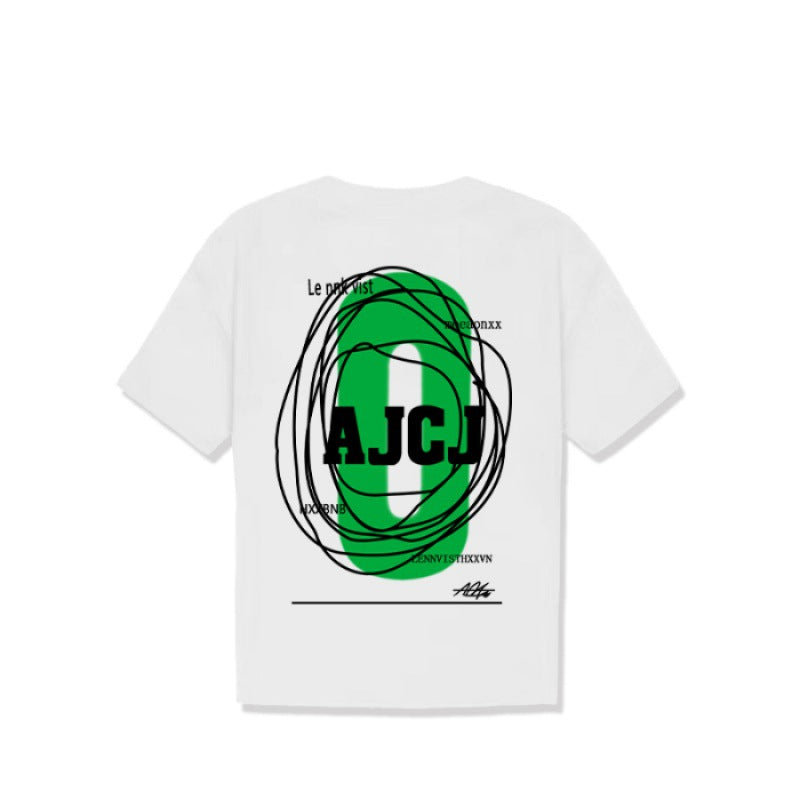 Streetwear Hip-hop Brand Loose Fit Short Sleeve T-Shirt for Men