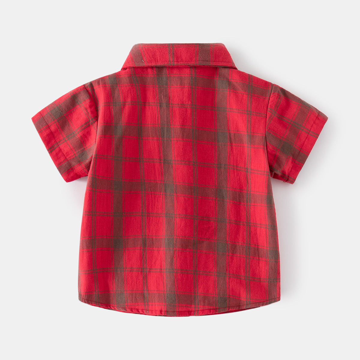 Short Sleeve Shirt for Kids, Soft and Skin-Friendly Casual Flip Collar