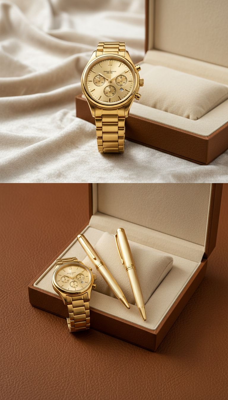 Limited Edition Gold Chronograph Watch