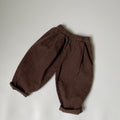 Solid color light core velvet pants