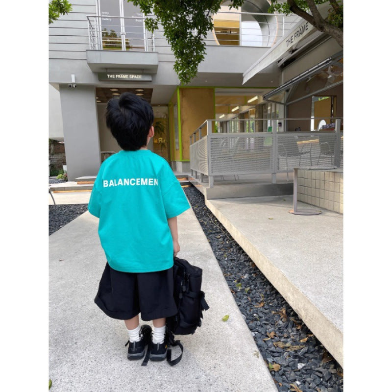 Boy's Short Sleeve T-Shirt Children's Boy Baby Top