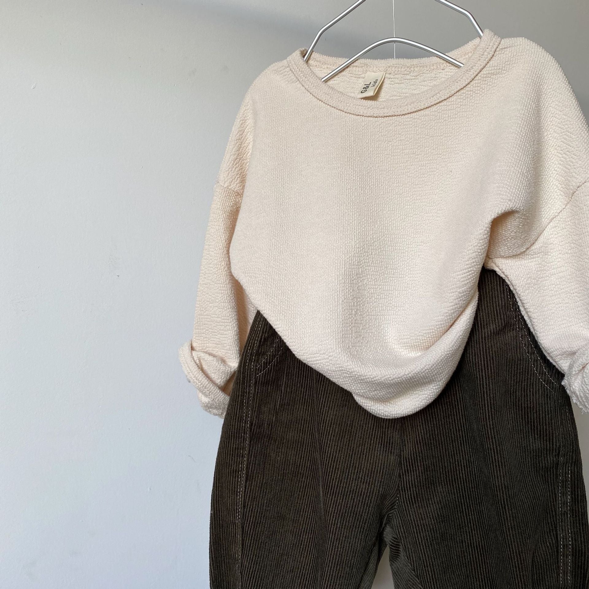 Cotton and linen warm colored hoodie