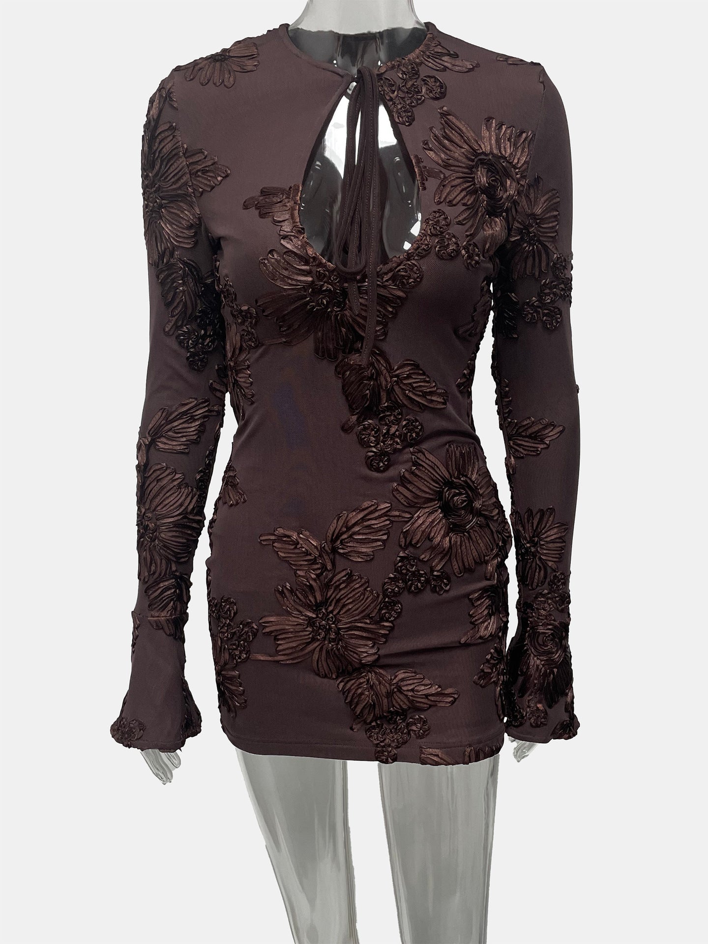 Long-sleeved Strapped Bodycon Party Dress – Nova Finds product photo 5