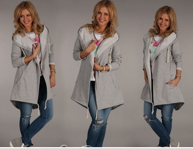 Hooded Long Sleeve Women's Sweatshirt – Nova Finds product photo 3