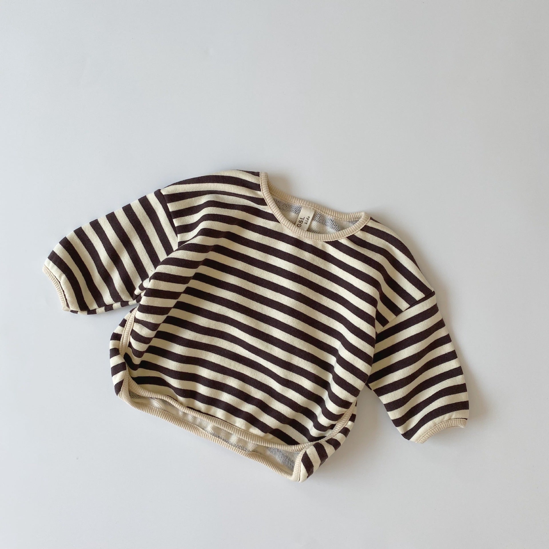 Children's striped hoodie