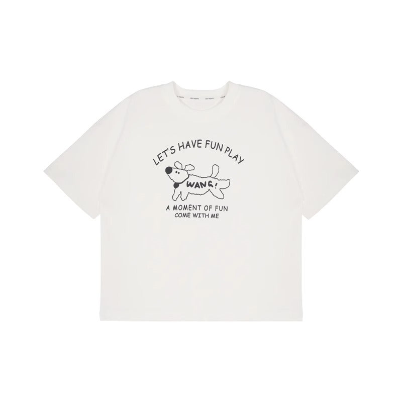 Girls' Short Sleeve T-Shirt Children's Basic Tee Printed Stylish Top for Kids