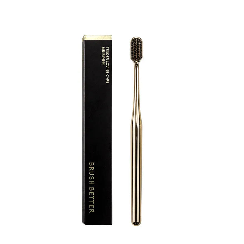 Gold-Plated Soft-Bristle Toothbrush – Nova Finds product photo 2