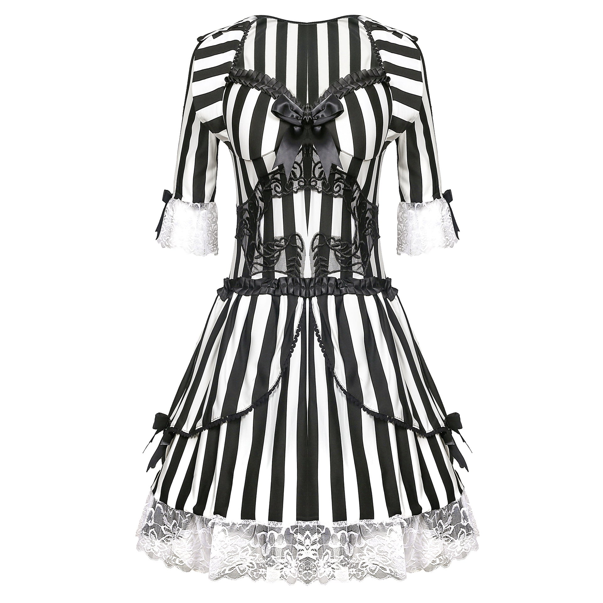 Halloween Striped Devil Costume Vampire Clothing Zombie Grim Reaper Ghost Bride Evil Clown Outfit
