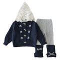 Baby's casual spring outfit sweater jacket long sleeved two-piece set