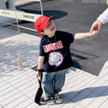 Children's Clothes Boy Cartoon Smile Print Cool Short Sleeve T-Shirt