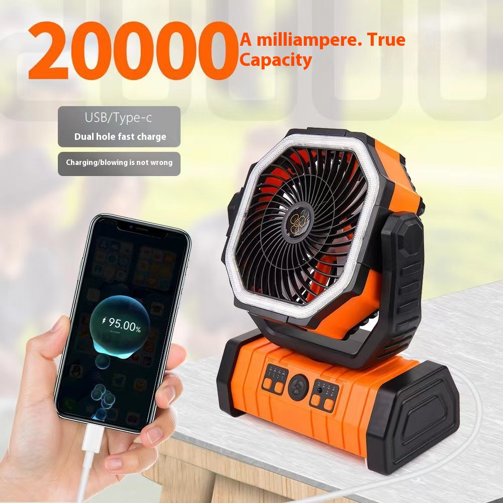 Outdoor Household Power Bank LED Light Camping Fan – Nova Finds product photo 2