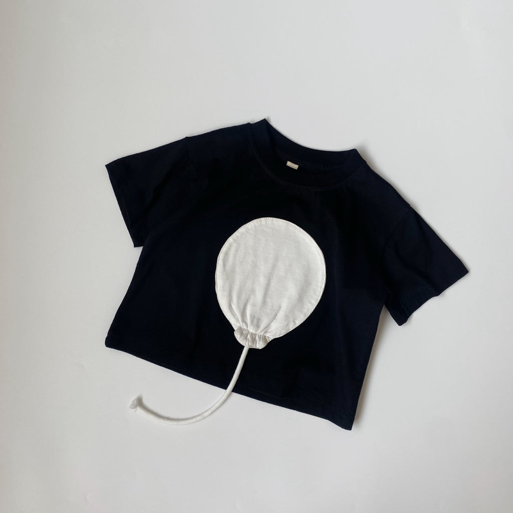 Children's 3D balloon short sleeved T-shirt