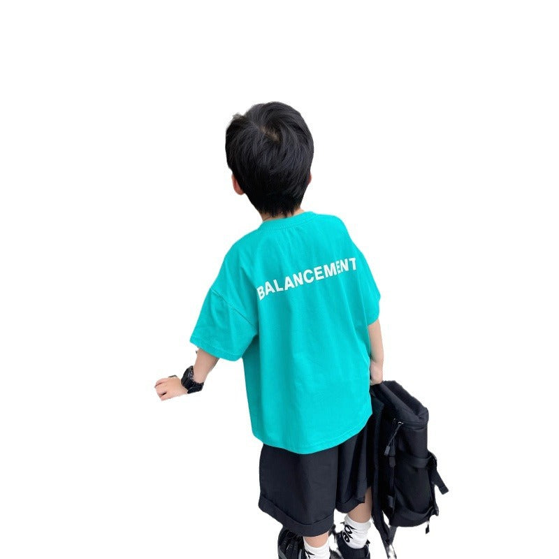 Boy's Short Sleeve T-Shirt Children's Boy Baby Top