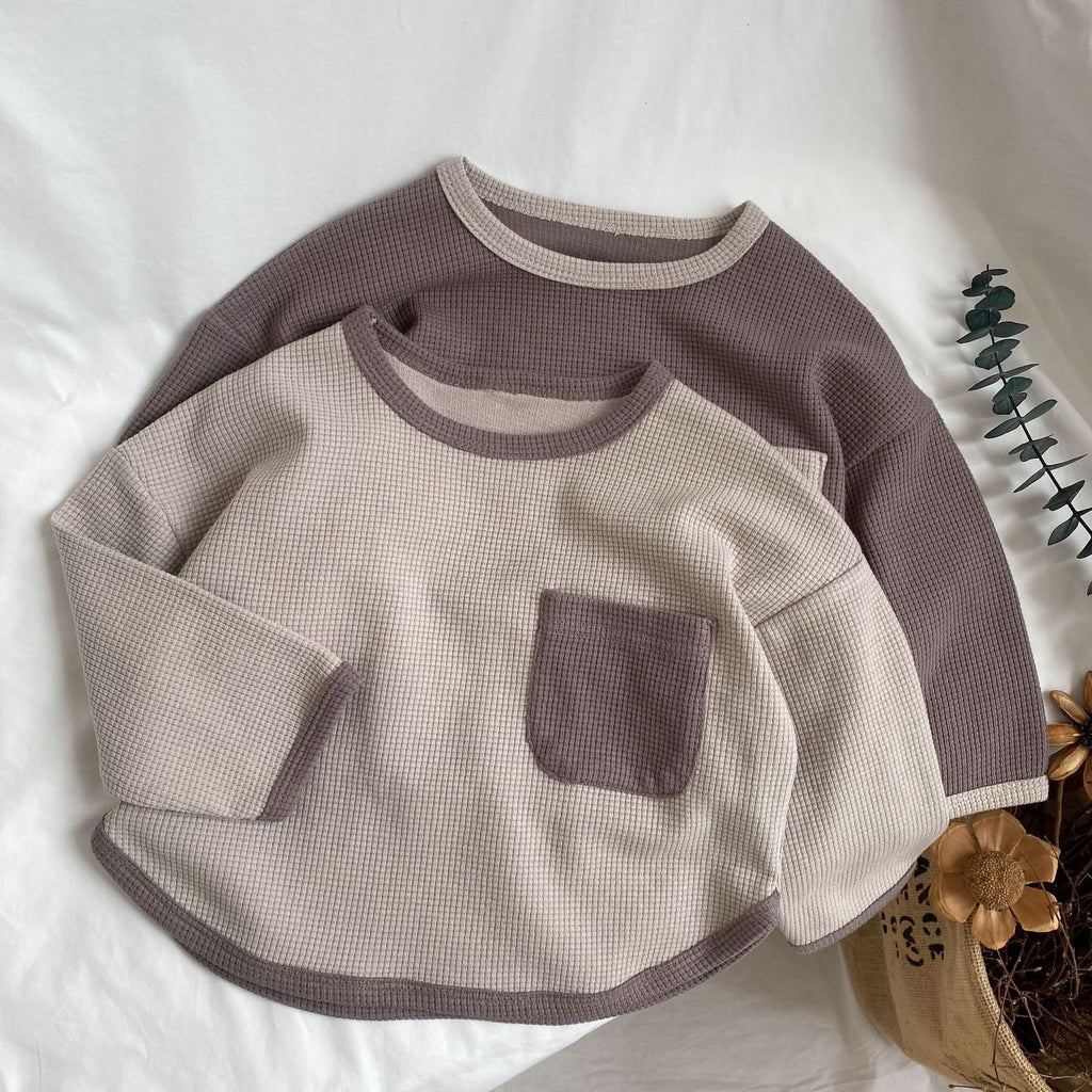 Large pocket contrasting hoodie