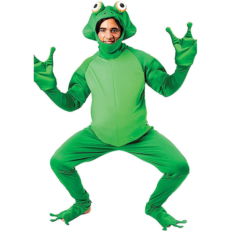 Halloween Costume Men's Frog Prince Costume Frog Character Costume Animal Role Play Costume