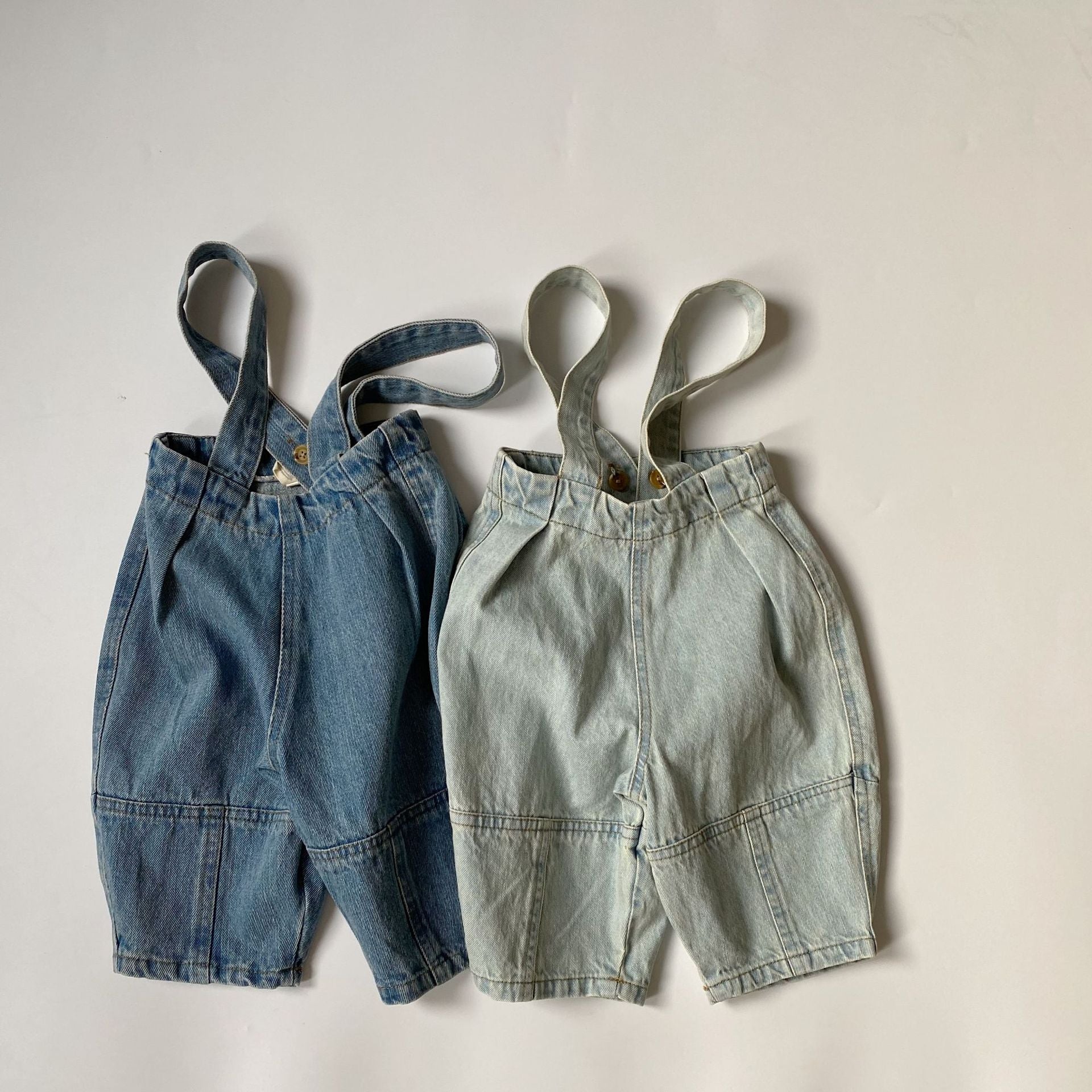 Children's suspender denim overalls