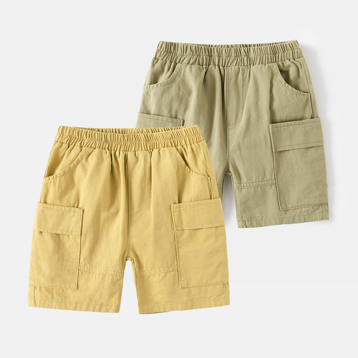 Boy's Pure Cotton Cargo Shorts Kids Children Baby Toddler Mid-Length Pants Lightweight  Wholesale