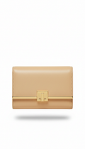 gold-accented calfskin wallet