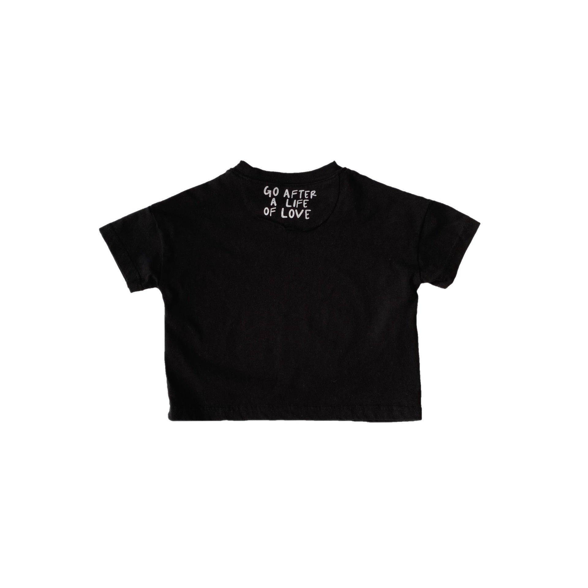 Children's back letter printed t-shirt