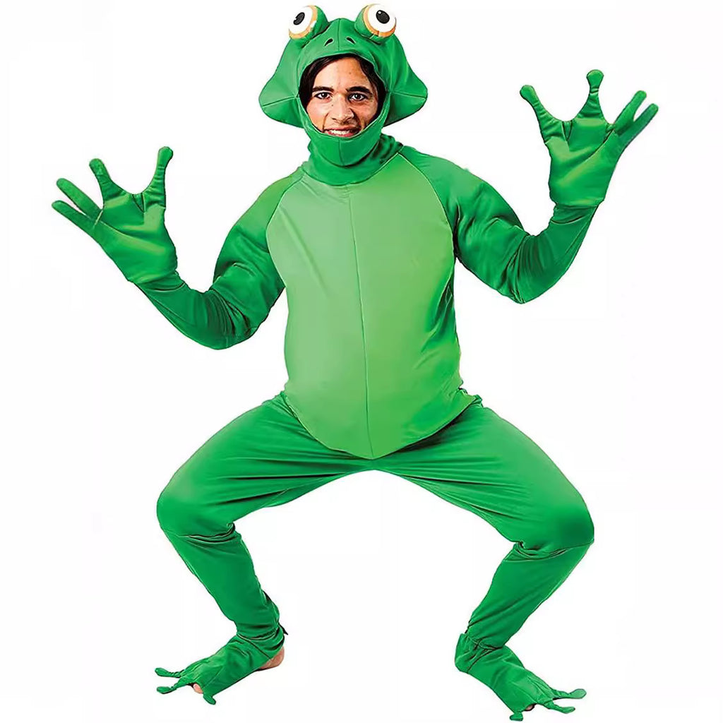 Halloween Costume Men's Frog Prince Costume Frog Character Costume Animal Role Play Costume