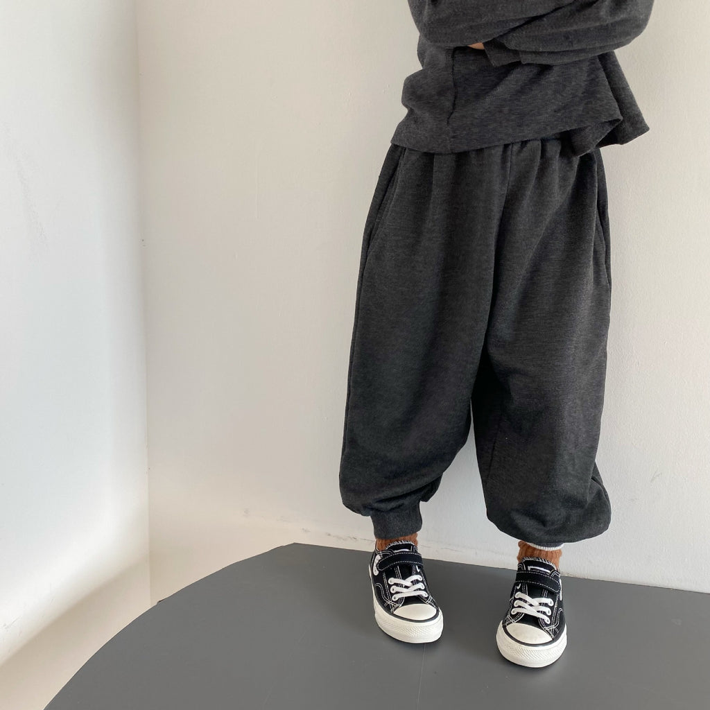 Washed tone drawstring pants
