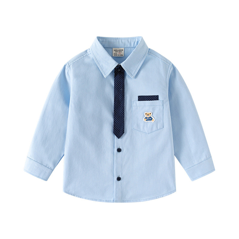 Long Sleeve Shirt Wholesale, Kids College Style Shirt